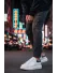 Adidasi barbati casual, albi cu negru, luciosi AAA Adidasi barbati casual, albi cu negru, luciosi AAA