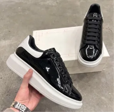 Adidasi barbati casual negri luciosi AAA