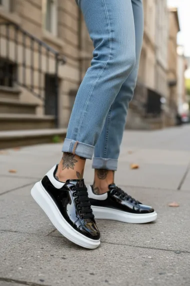 Adidasi dama casual negri luciosi AAA