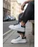 Adidasi barbati casual albi luciosi VIP AAA 