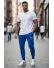 Pantaloni de trening albastri conici 12347 21-1