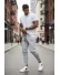 Pantaloni de trening gri conici 12347 13-4.2