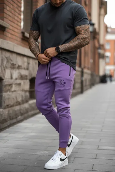 Pantaloni de trening mov conici 12347 21-2.1