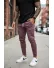 Pantaloni de trening maro, silon, conici 12379 K3