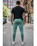 Pantaloni de trening vernil, silon, conici 12379 21-2