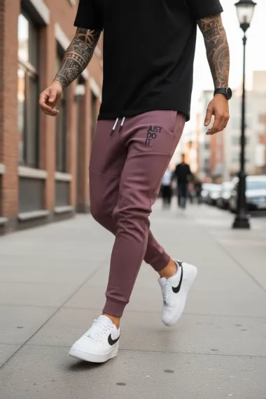 Pantaloni de trening maro 12616 23-4