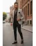 Sacou barbati slim fit in carouri B8283 14-5.2