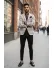 Sacou barbati slim fit in carouri B8283 14-5.2