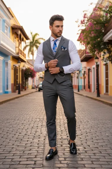 Compleu barbati Vesta + Pantaloni B4049 I18-2