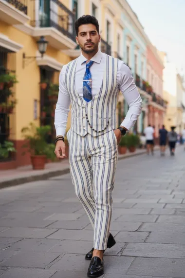 Compleu barbati Vesta + Pantaloni B4127 33-1.1