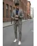 Costum barbati slim fit in carouri sacou + pantaloni 10268 D4-3.1