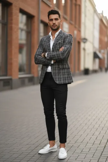 Sacou barbati slim fit gri 1162 26-3.3