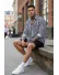Compleu de vara camasa dungi + pantaloni 13213