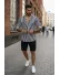 Compleu de vara camasa dungi + pantaloni 13213