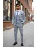 Costum barbati slim fit (PANTALONI + VESTA) 5379 i15-4.2