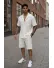 Compleu de vara camasa + pantaloni alb 3179