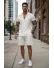 Compleu de vara camasa + pantaloni alb 3179