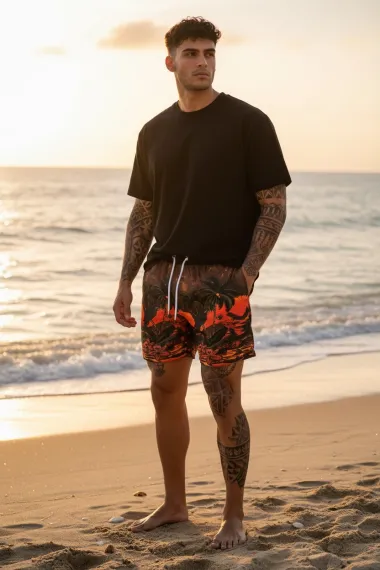 Sort de baie cu imprimeu 12538 I15-4.2