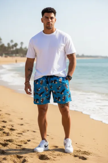 Sort de baie cu imprimeu 12544 D9-5