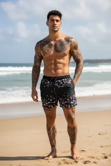 Sort de baie cu imprimeu 12550 I8-6.2