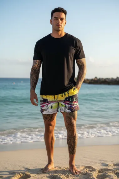 Sort de baie cu imprimeu 12551 88-1