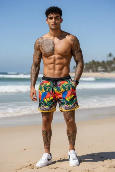 Sort de baie cu imprimeu 12804 D3-5.3