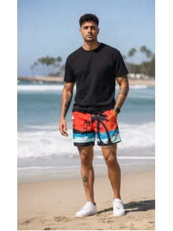 Sort de baie cu imprimeu 11642 I11-3