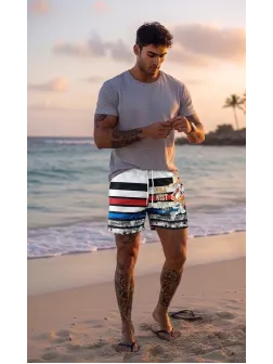 Sort de baie cu imprimeu 11647 D2-1.4