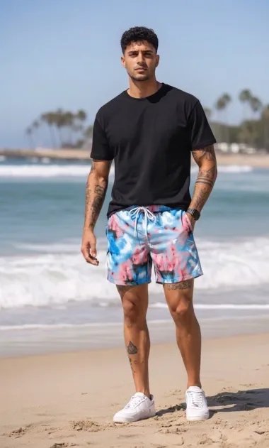 Sort de baie cu imprimeu 11668 P19-2.2