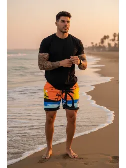 Sort de baie cu imprimeu 11682 86-3.1.2