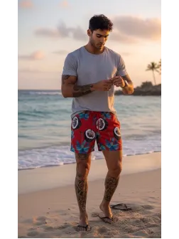 Sort de baie cu imprimeu 11689 P19-4.3