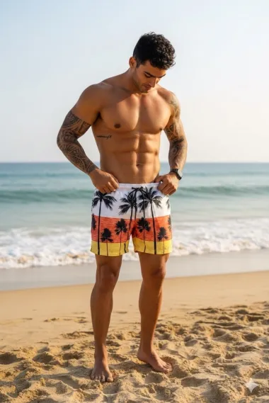 Sort de baie cu imprimeu 11694 4-5.1