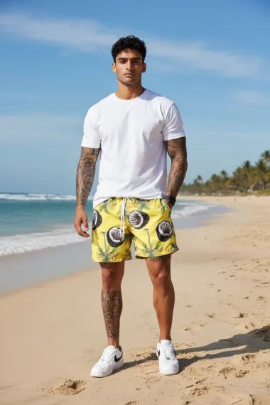 Sort de baie cu imprimeu 12129 14-4.1