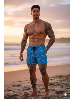 Sort de baie cu imprimeu 12530 D6-3.1