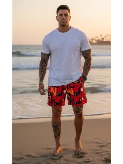 Sort de baie cu imprimeu 12553 I5-1.3