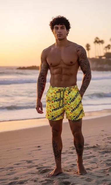 Sort de baie casual galben 12720 3-5.4