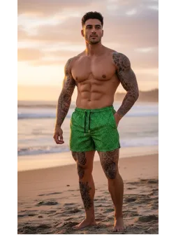 Sort de baie casual verde 12730 90-2.1