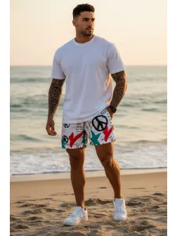 Sort de baie cu imprimeu 12803 I5-2