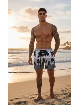 Sort de baie cu imprimeu, cu defect 13151 O2-3.2