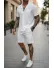 Compleu de vara camasa + pantaloni alb 3175 86-4.2