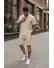 Compleu de vara camasa + pantaloni bej 3176 34-5.3