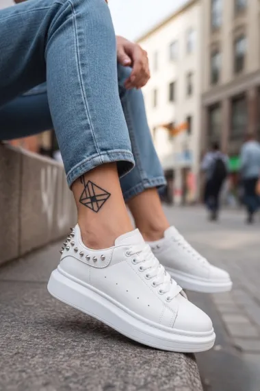 Adidasi dama albi casual, 6626 N17-3