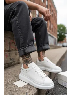 Adidasi barbati casual amq, albi 6626 N17-3