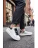 Adidasi barbati casual, albi cu negru 6626 N17-3