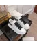 Adidasi dama albi cu negru casual, 6626 N17-3