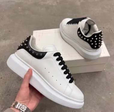 Adidasi barbati casual, albi cu negru 6626 N17-3