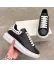 Adidasi dama negri cu alb casual, 6626 N17-3