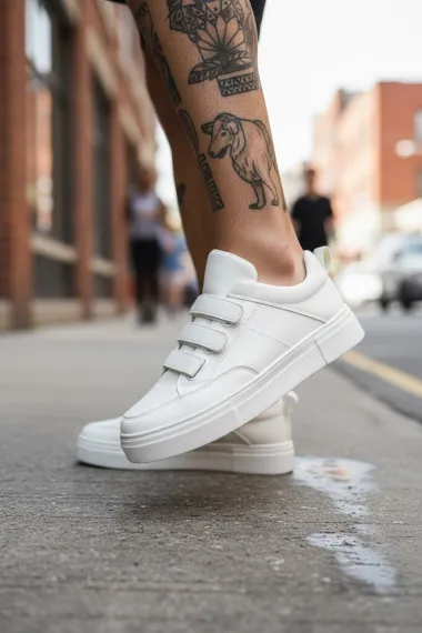 Adidasi barbati casual, albi C35