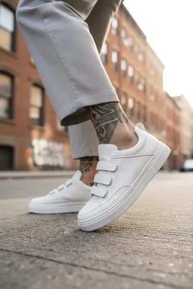 Adidasi barbati casual, albi C35