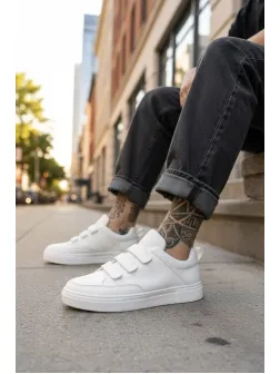 Adidasi barbati casual, albi C35